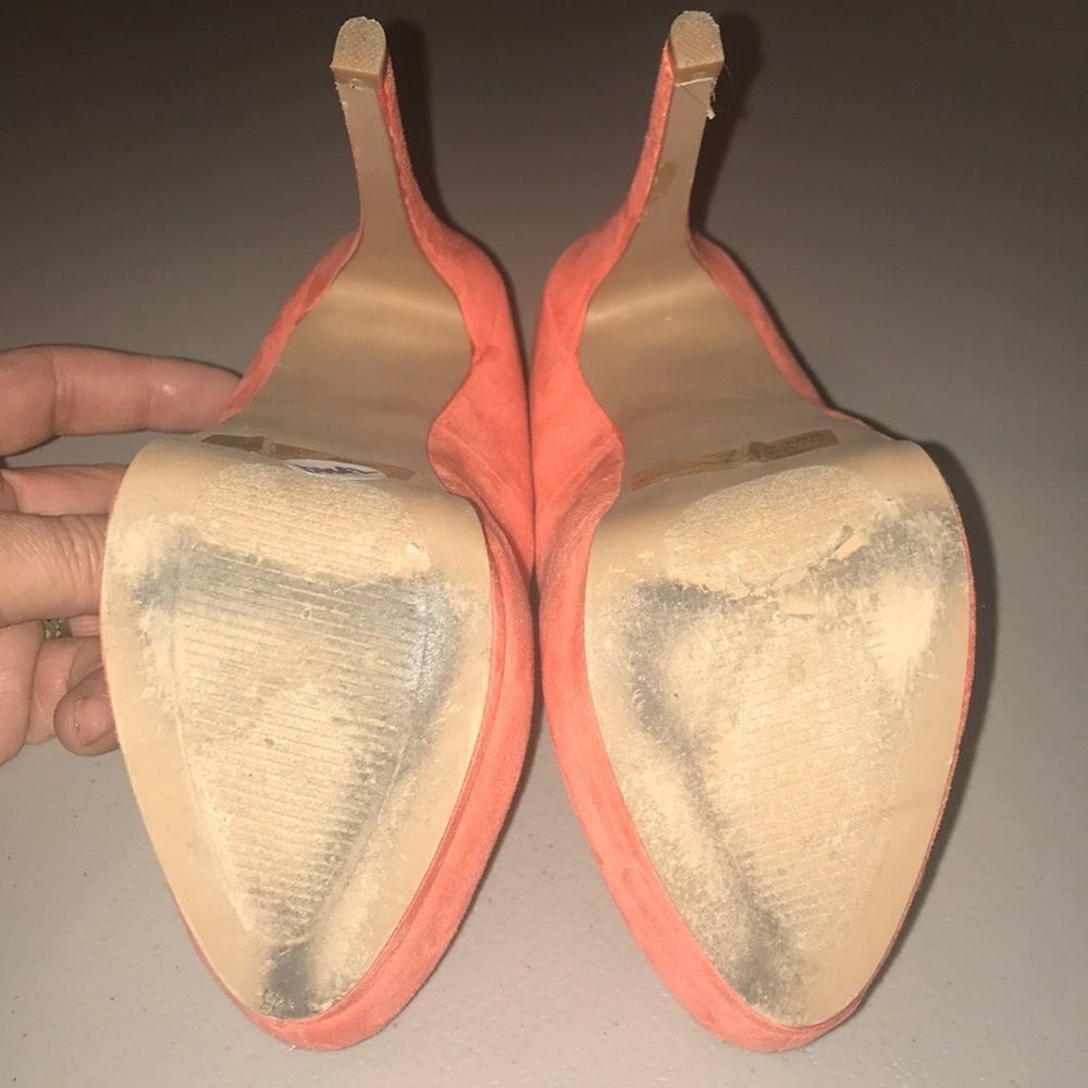 Women’s Charlotte Russe “Tatum” Coral Heels - Picture 3 of 5